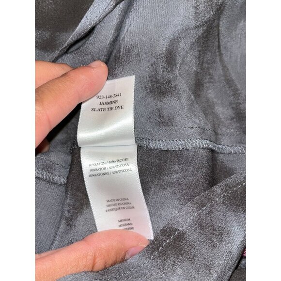 Rails Gray Slate Tie-Dye Long Sleeve Mini Jasmine Dress Women's Size M - Picture 10 of 11